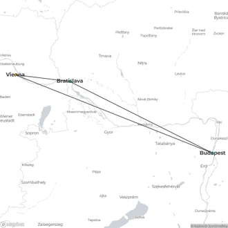 tourhub | CroisiEurope Cruises | Taking in 3 countries: The Danube and its traditions (port-to-port cruise) | Tour Map