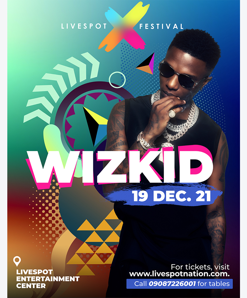 December 2021 Events Guide for Lagos, Nigeria:  Livespot X Festival: Wizkid Live Concert... Buy Tickets