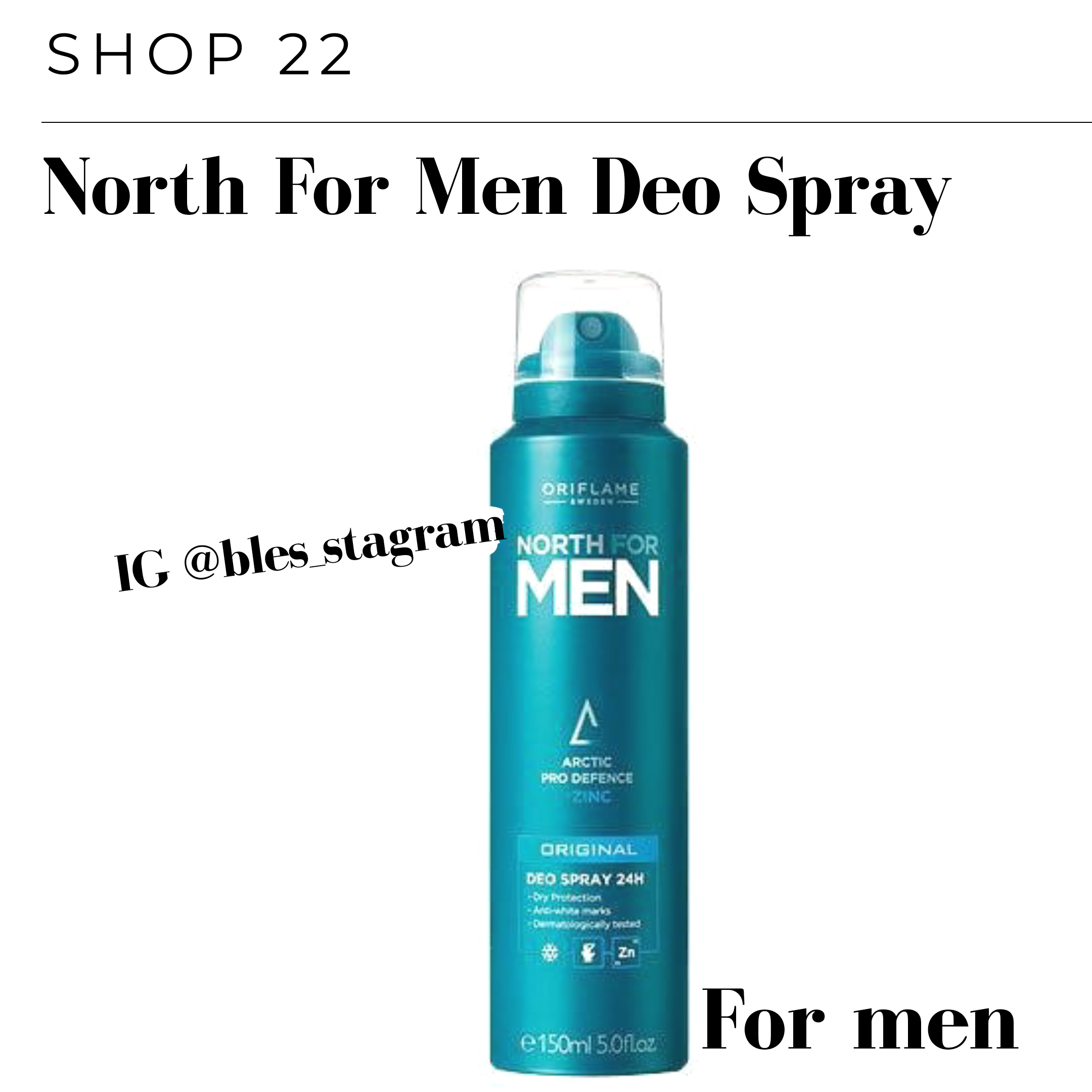 North For Men Body Spray Shop 22 Flutterwave Store