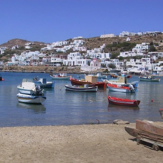 tourhub | Daily Tours from Athens | From Athens: 3-Day Trip to Mykonos & Santorini with Lodging 