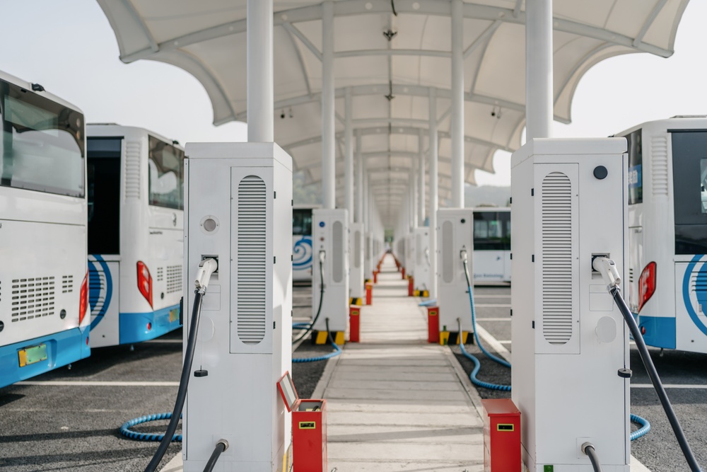 Electrical buses charging