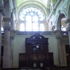 A view back toward the front entrance to the synagogue.