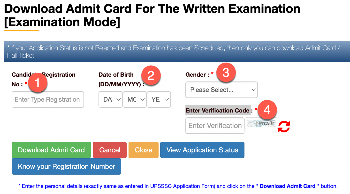 Enter Details Like (Login Credentials):