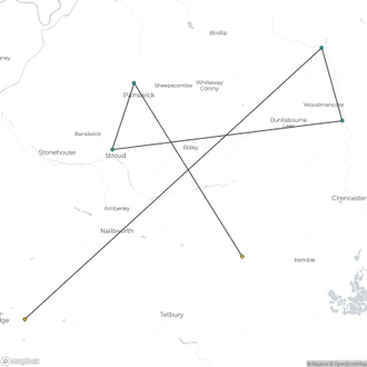 tourhub | Brightwater Holidays | Snowdrops in the Cotswolds 703 | Tour Map