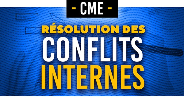 Représentation de la formation : MDT 03 - CME et conciliation comme outil de résolution
des conflits internes