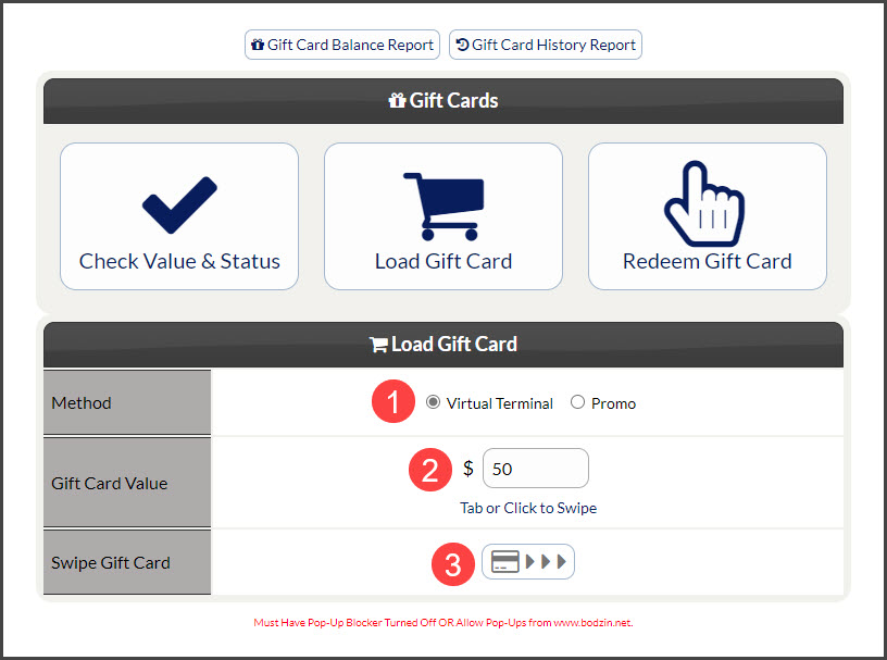 How do I determine the remaining balance on a gift card or e-gift card?