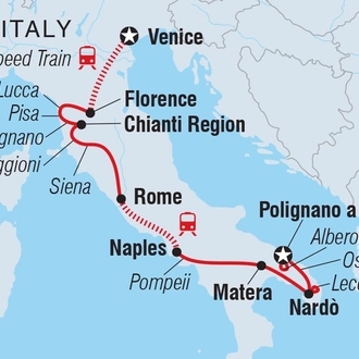 tourhub | Intrepid Travel | Premium Italy in Depth | Tour Map