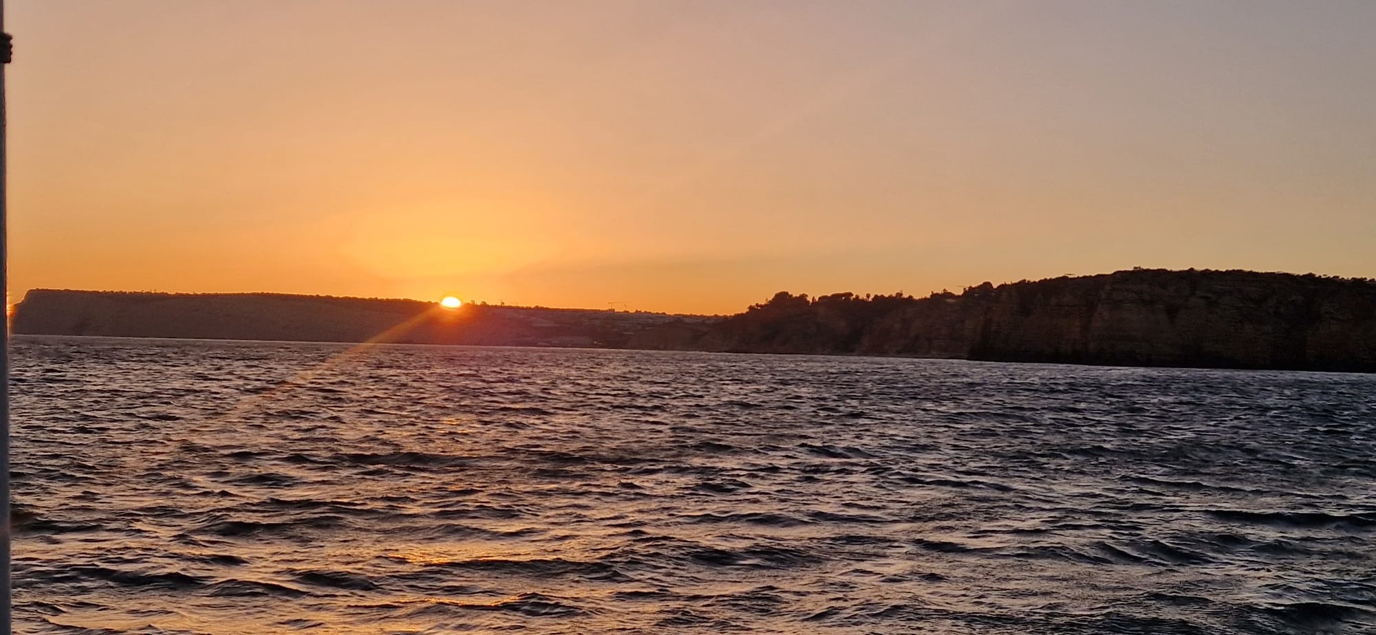 Golden Hour on Elegant Yacht: Sunset Tour in Lagos, Algarve