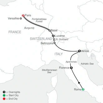 tourhub | Globus | Essential Europe | Tour Map