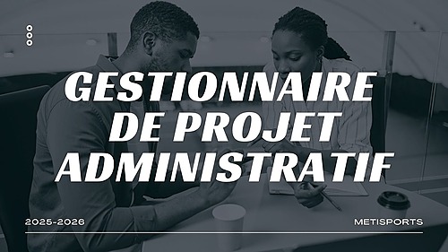 Représentation de la formation : Administratif 3 : Gestion de Projet Administratif