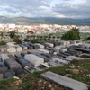 Tétouan Cemetery, Graves With City In Background [2] (Tétouan, Morocco, 2008)