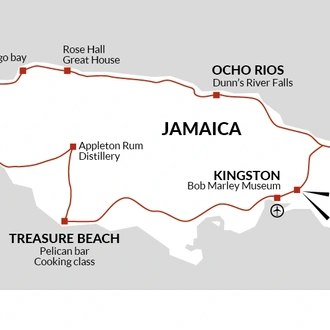 tourhub | Explore! | Explore Jamaica | Tour Map