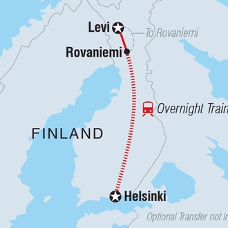 tourhub | Intrepid Travel | Finland Family Holiday | Tour Map