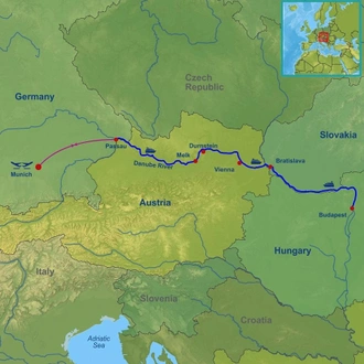 tourhub | Indus Travels | Amazing Danube | Tour Map