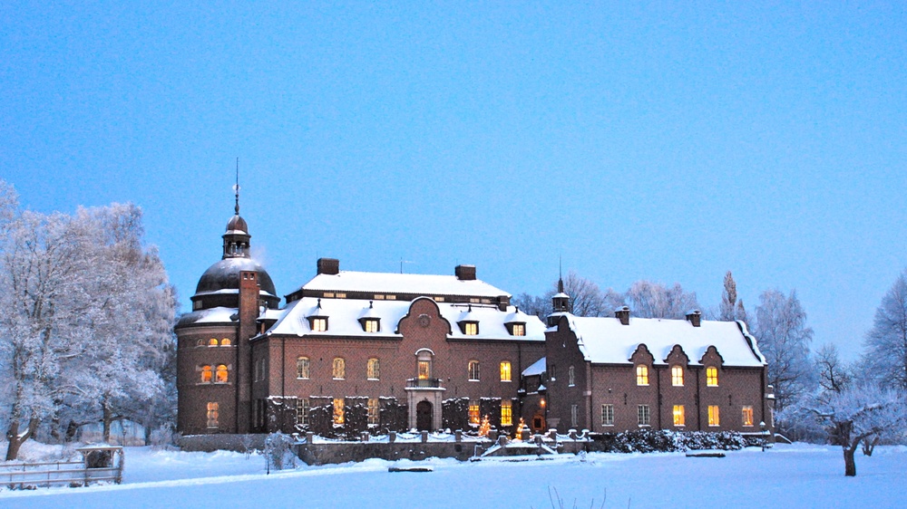 Engsholms Slott i vinterskrud