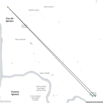 tourhub | Tangol Tours | 3 Days Foz do Iguaçu Classic | Tour Map