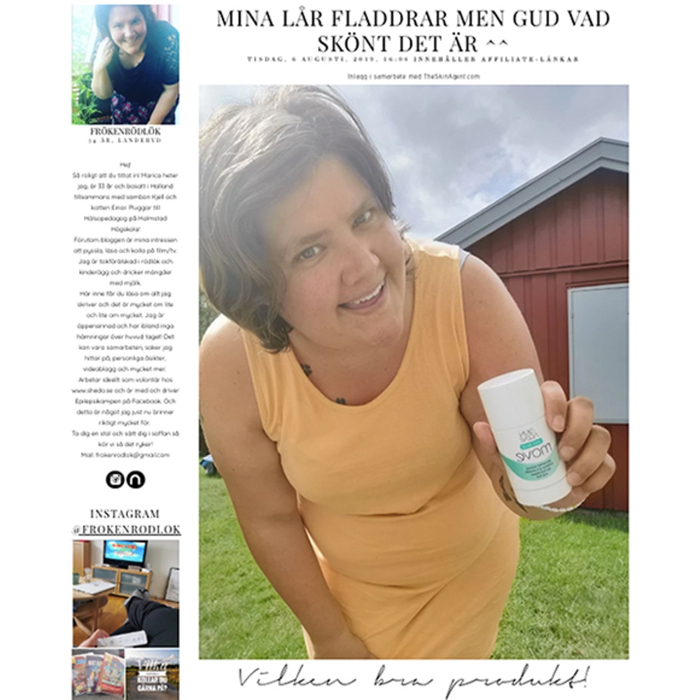 Fröken rödlök visar upp The Skin Agent Move