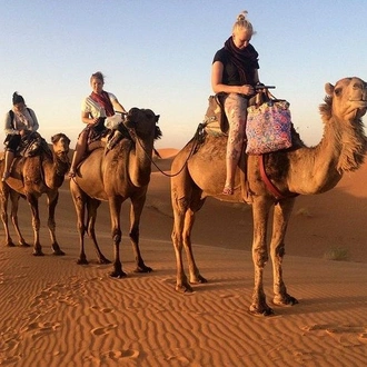 tourhub | TouaregTrails | Helicopter Ride with overnight in Luxury Desert Camp - Tour from Marrakech 