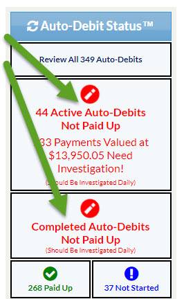 Auto-Debit Status Report