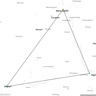 tourhub | Le Passage to India | Golden Triangle, 6 days tour | Tour Map