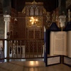 Bimah (Tebah) and ark, Ben Ezra Synagogue, Cairo, Egypt. Joshua Shamsi, 2017. 