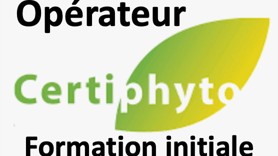 Représentation de la formation : Formation CERTIPHYTO - Certificat individuel professionnel Produits Phytopharmaceutiques (Certiphyto) - Opérateur - Primo-certificat