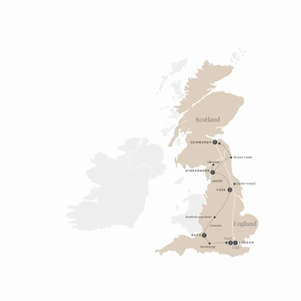 tourhub | Luxury Gold | British Royale End London | Tour Map