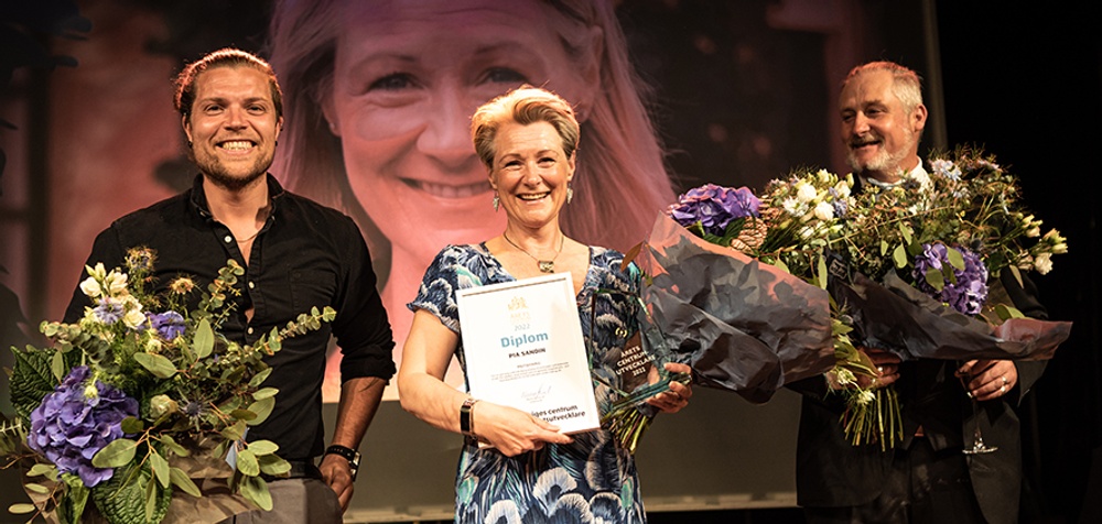 Från vänster Nils-Petter Nilsson, Pia Sandin och Tobias Ahlstedt.
Foto: Tim Malmbor