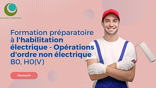 Représentation de la formation : Formation préparatoire à l'habilitation électrique - Opérations d'ordre non électrique B0, H0(V)