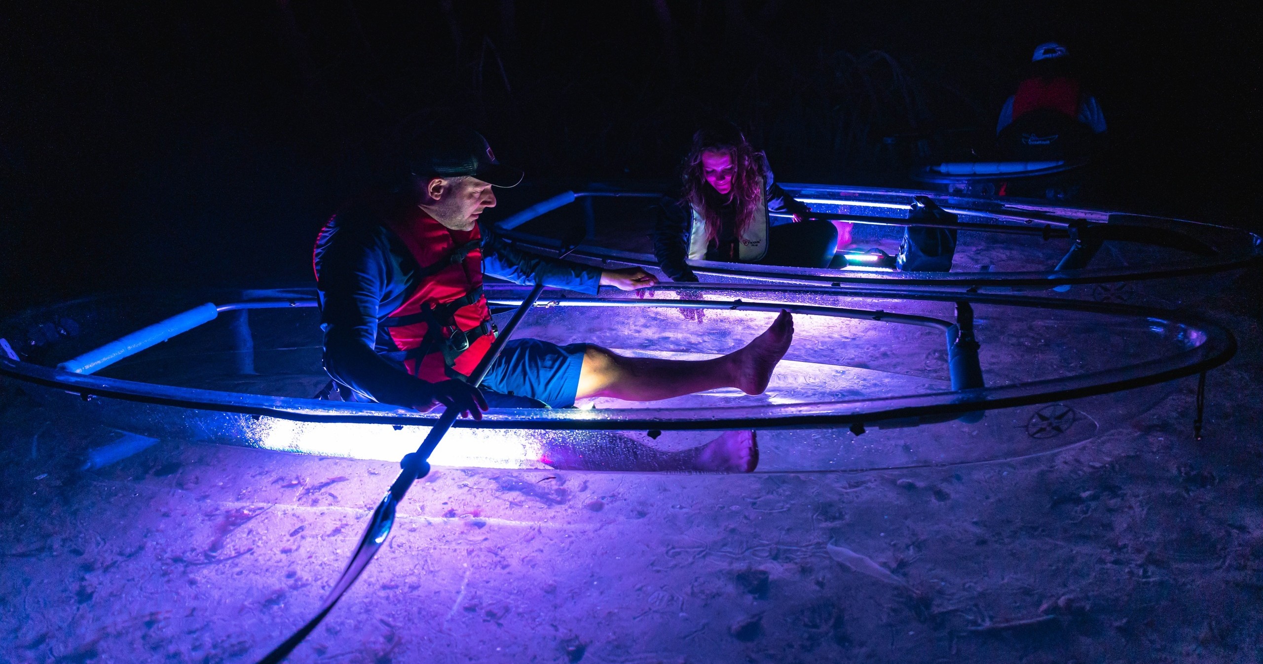 Thumbnail image for Night Time Glowing Clear Kayak Tour of Shell Key Preserve