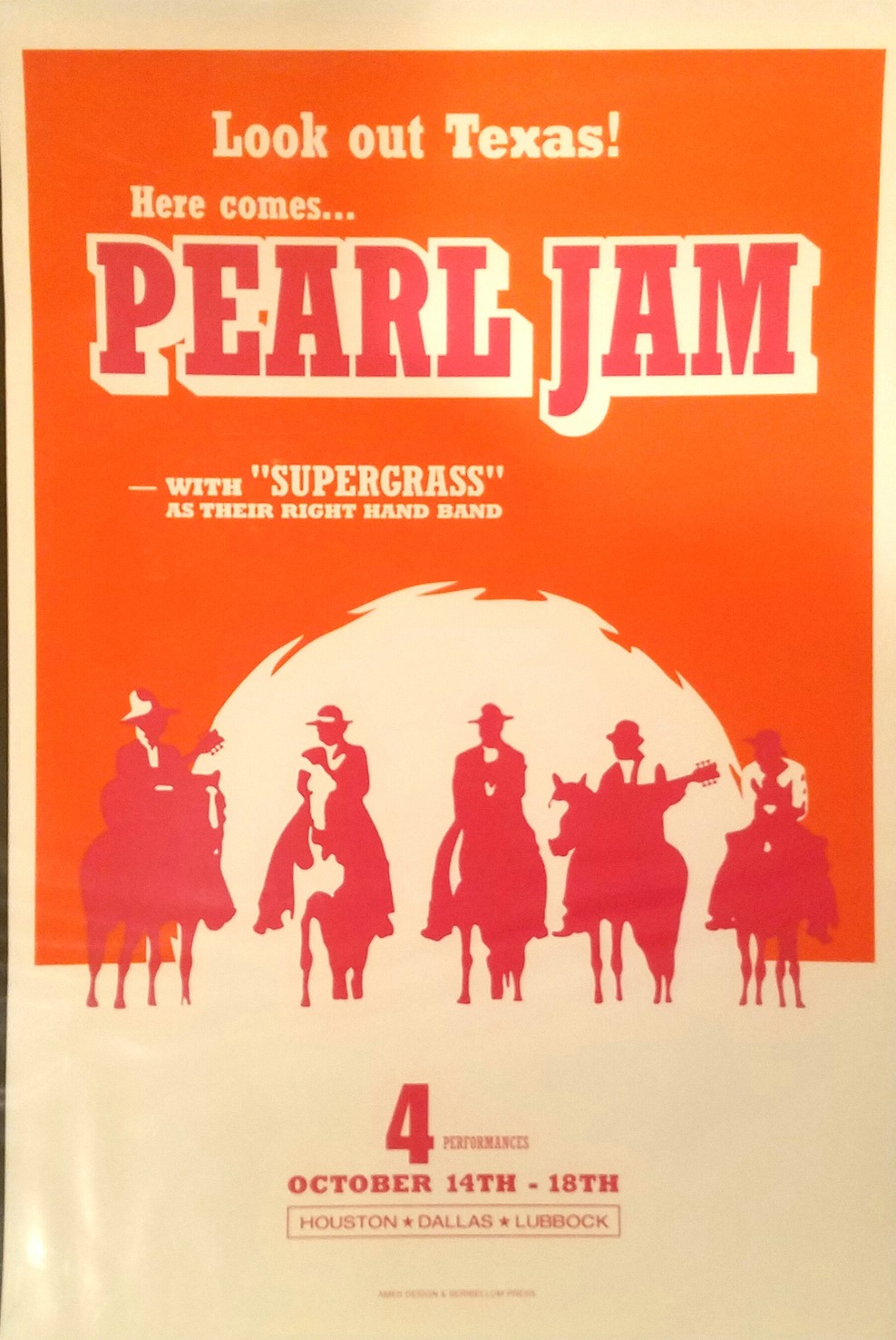 PEARL JAM – CONCERT POSTER - Jewel Box Platinum