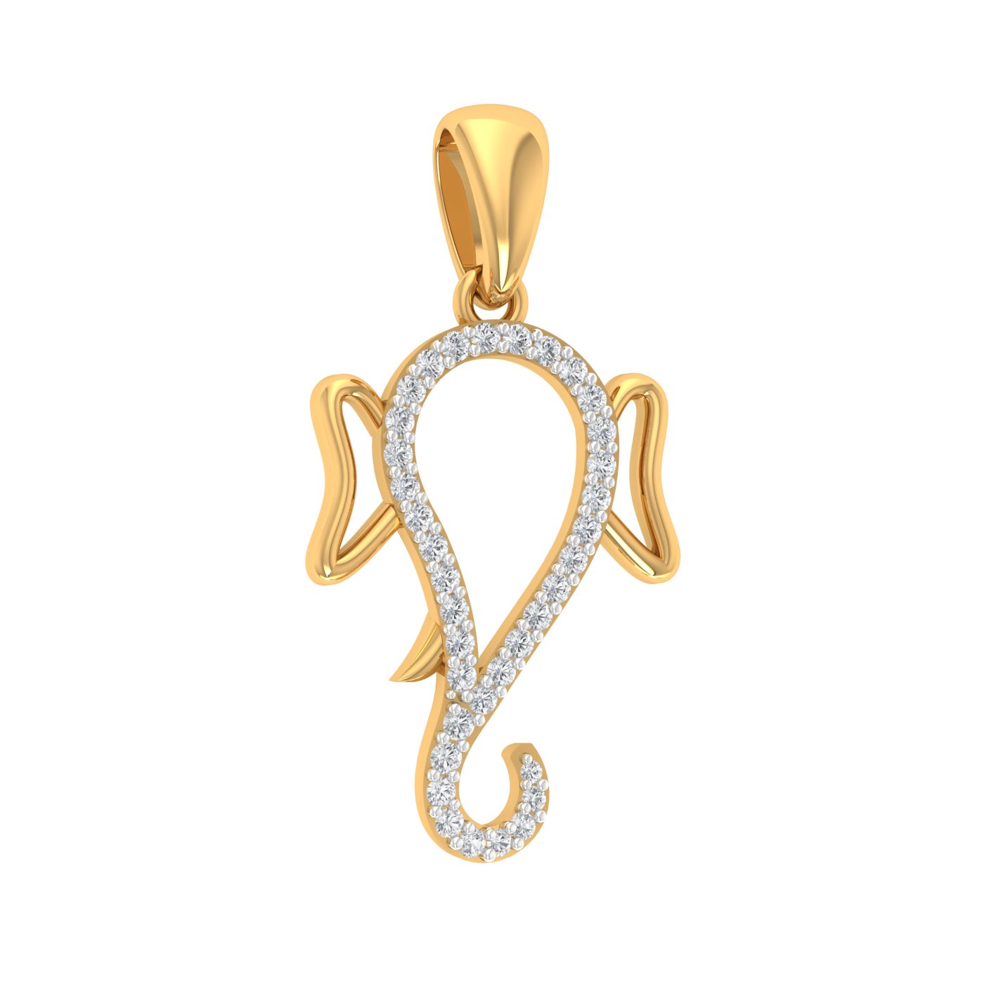 10 Exclusive Lord Ganesha Gold Pendant Designs | lightweight gold pendant