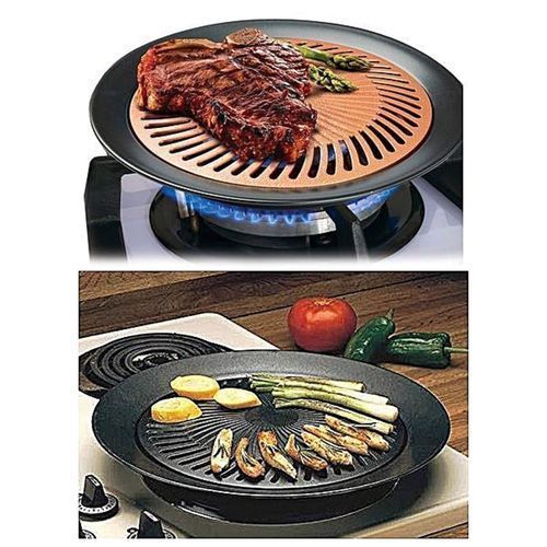 Smokeless Steaming Indoor STOVETOP BBQ GRILL Barbeque Kitchen Barbecue Pan  Griddle 