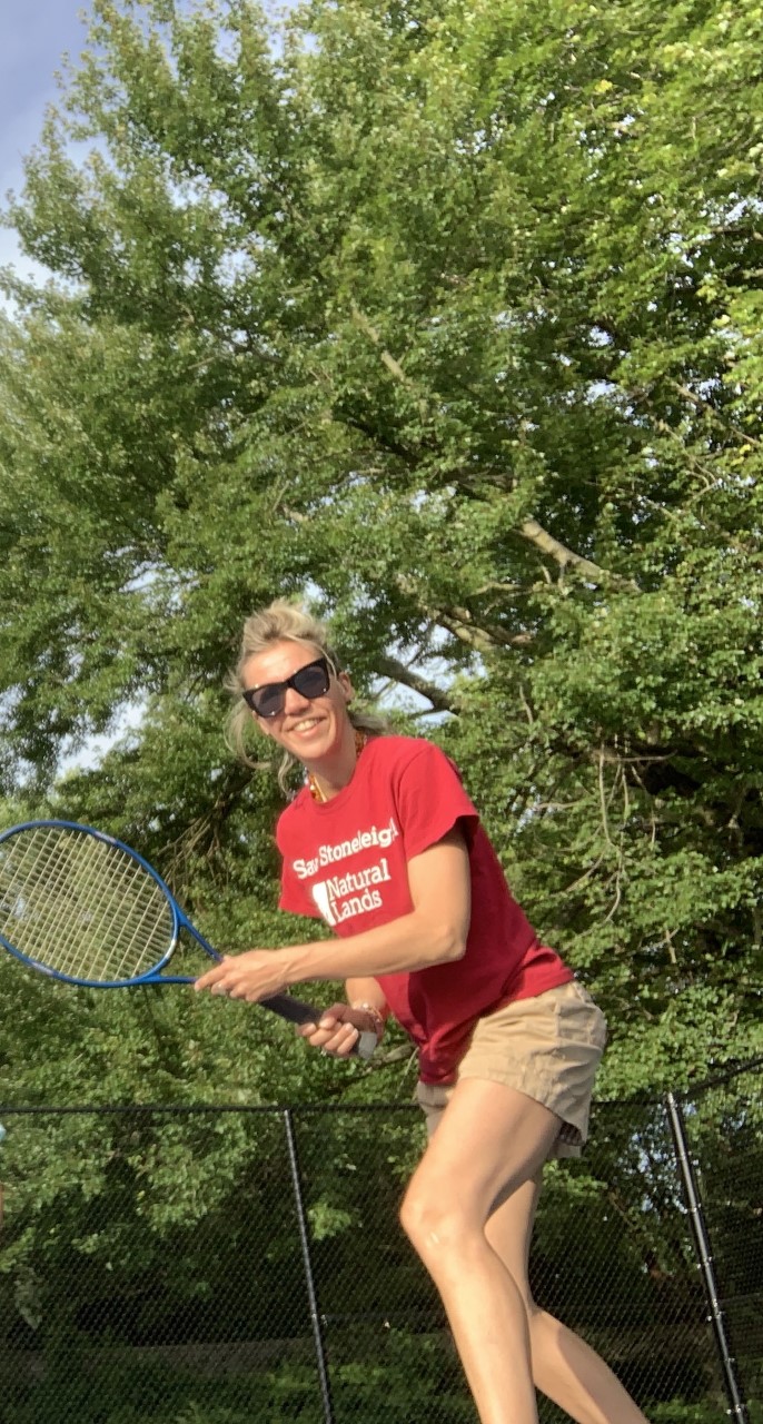 Milica S. teaches tennis lessons in Bryn Mawr, PA
