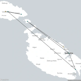 tourhub | Exodus Adventure Travels | Discovering the Maltese Islands | Tour Map