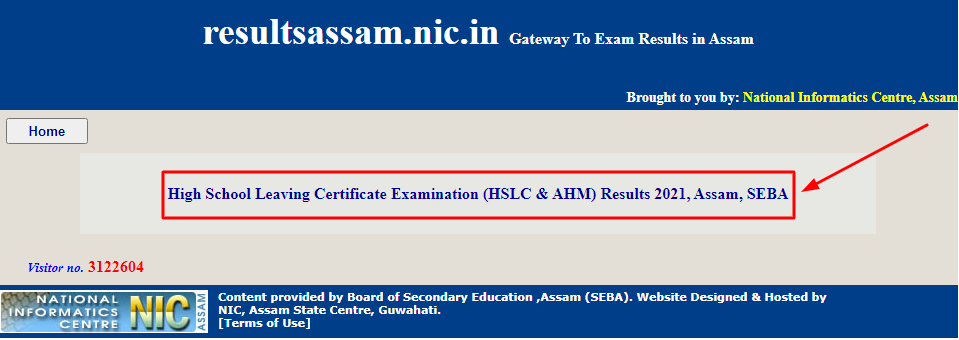 Result Page Assam Board