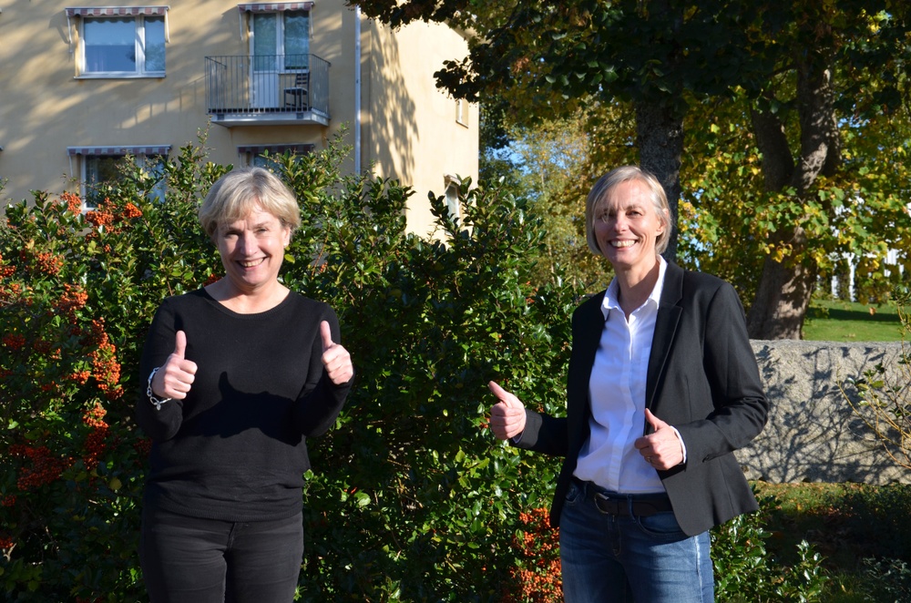 Från vänster Helene Hellström, avdelningschef särskilda boenden, och Åsa Engedotter, avdelningschef hemtjänsten och funktionshinder.