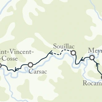 tourhub | Exodus | Dordogne River Walk | Tour Map