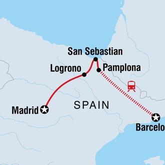 tourhub | Intrepid Travel | North Spain Discovery | Tour Map