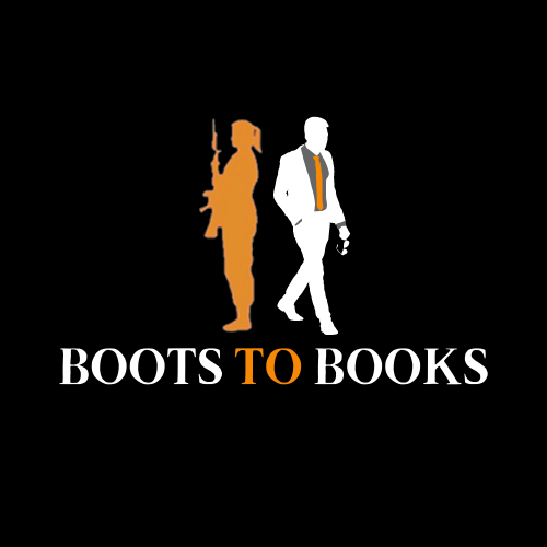 Boots to Books logo