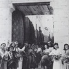 Tripoli Jewish Women Welcome Soldiers. April 1943. Photo by Dr. Nachum T. Gidal; Beth Hatefutsoth—Photo Archive)' From:"Change Within Tradition Among Jewish Women in Libya." Need Copy Rights.