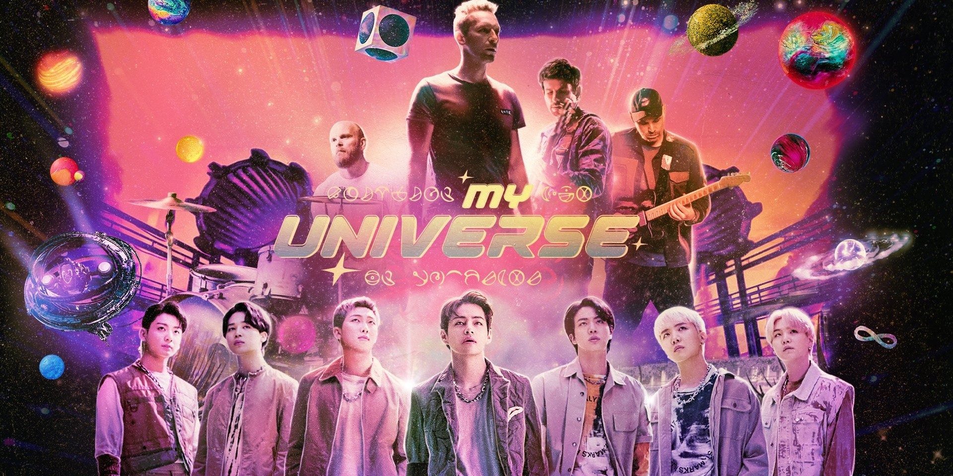 BTS and Coldplay go on an intergalactic adventure in official music video for 'My Universe' – watch