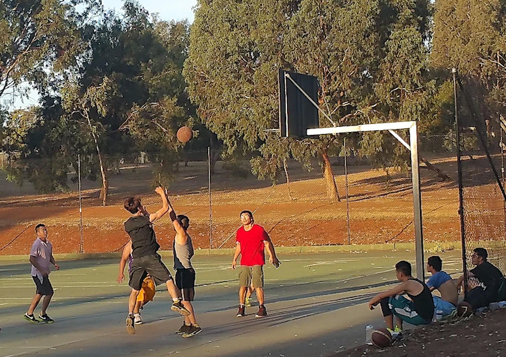 Basketball in King Rodney Park / Ityamai-itpina (Park 15)