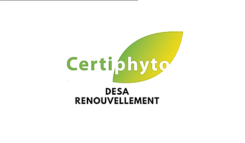 Représentation de la formation : CERTIPHYTO DÉCIDEUR EN ENTREPRISE SOUMISE À AGRÉMENT (DESA) FORMATION RENOUVELLEMENT