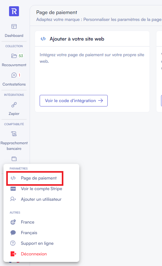 Comment mettre à jour la page de paiement avec un logo ?