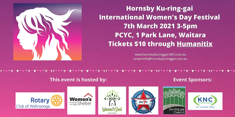 Hornsby Ku-ring-gai International Women's Day Festival 2021 proudly sponsored by Ku-ring-gai ...