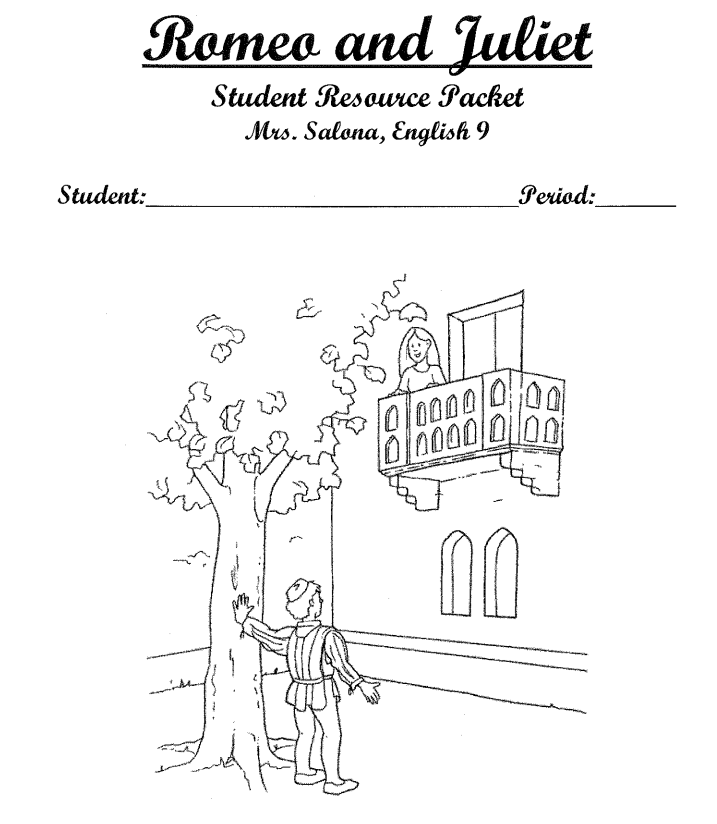 romeo and juliet themes worksheet pdf