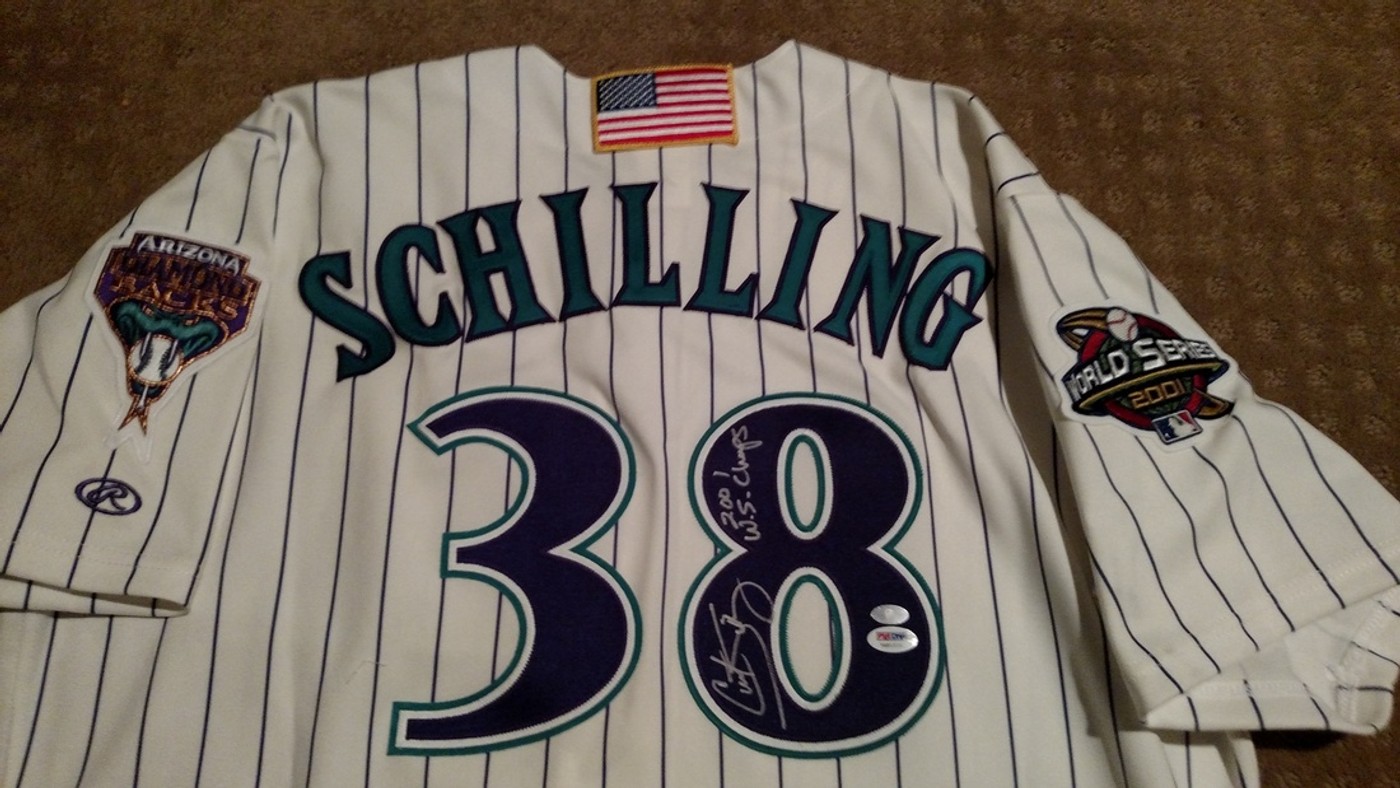 Curt Schilling Jersey - 2001 Arizona Diamondbacks Home Throwback