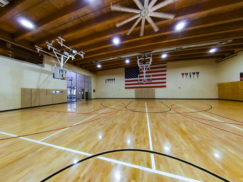 Full Indoor Basketball Court on Momento360