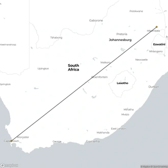 tourhub | Today Voyages | South African Eco Journey | Tour Map